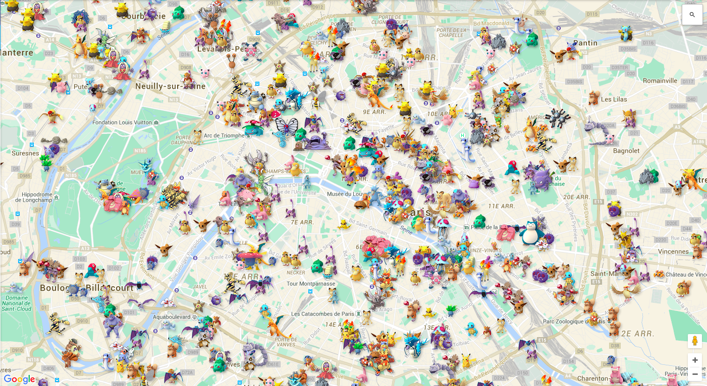 Pokemon Map Uppsala