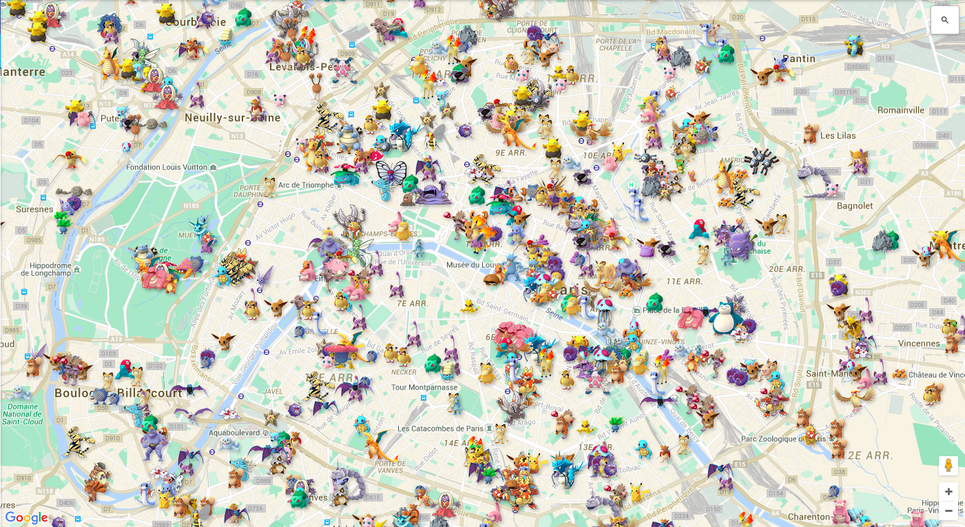 MAPA PARA ENCONTRAR A DITTO